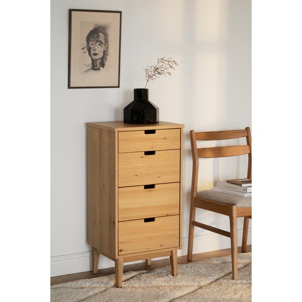 Komoda z dubového dreva v prírodnej farbe 45x92x38 cm Garrison – Rowico-image-2