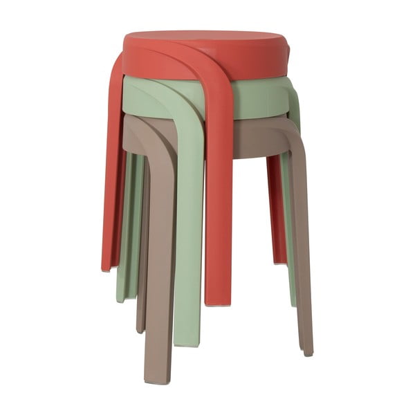 Plastové stoličky v súprave 3 ks Pop – Tenzo