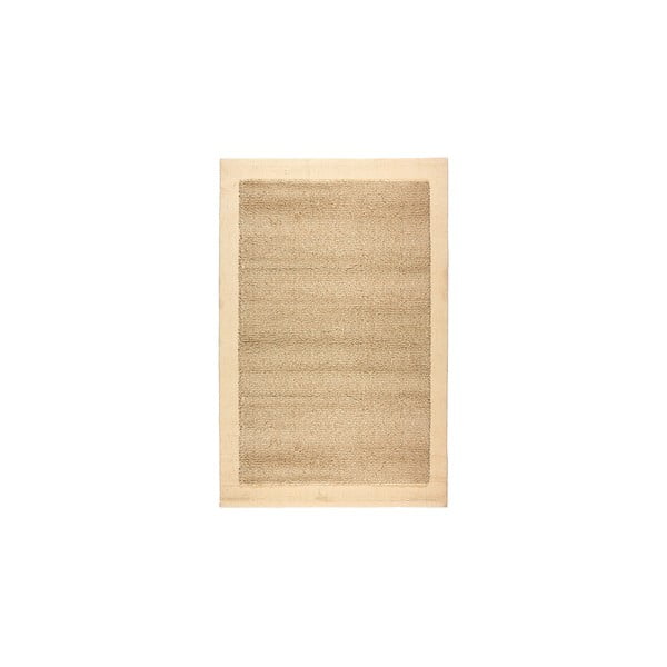 Vlnený koberec Dama no. 610, 60x120 cm, béžový