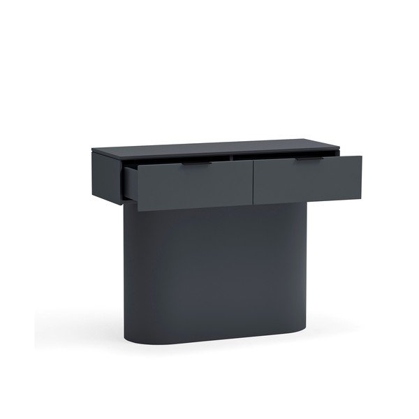 Antracitový konzolový stolík 36x100 cm Totem – Teulat-image-3