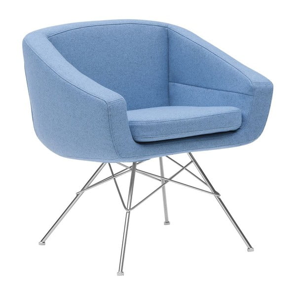 Svetlomodré kreslo Softline Aiko-image-1