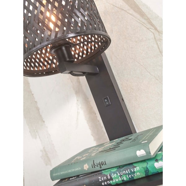 Čierne nástenné svietidlo ø 18 cm Java – Good&amp;Mojo-image-4