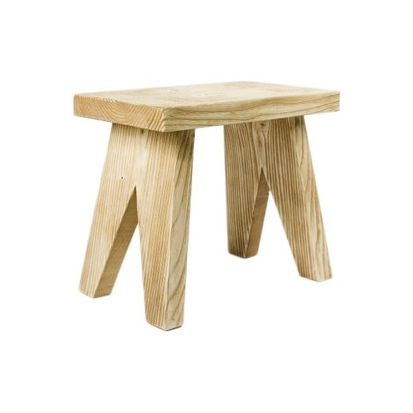 Drevená stolička Stool, prírodné drevo