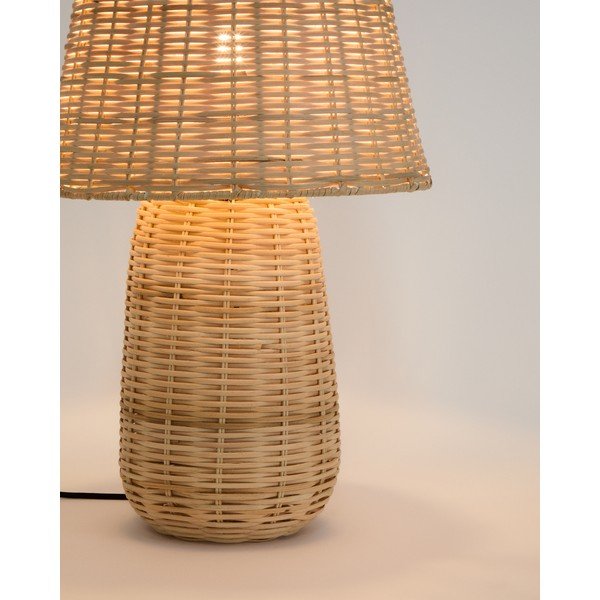 Ratanová stolová lampa v prírodnej farbe (výška  65 cm) Neuda – Kave Home-image-4