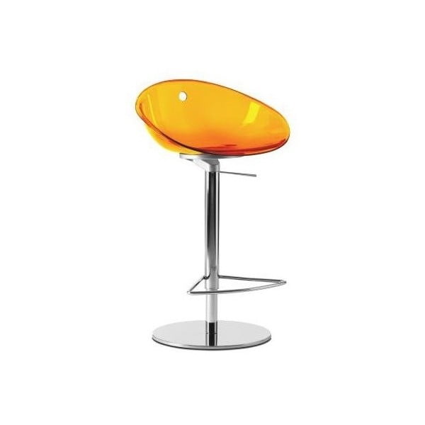 Oranžová barová stolička Pedrali Gliss 970