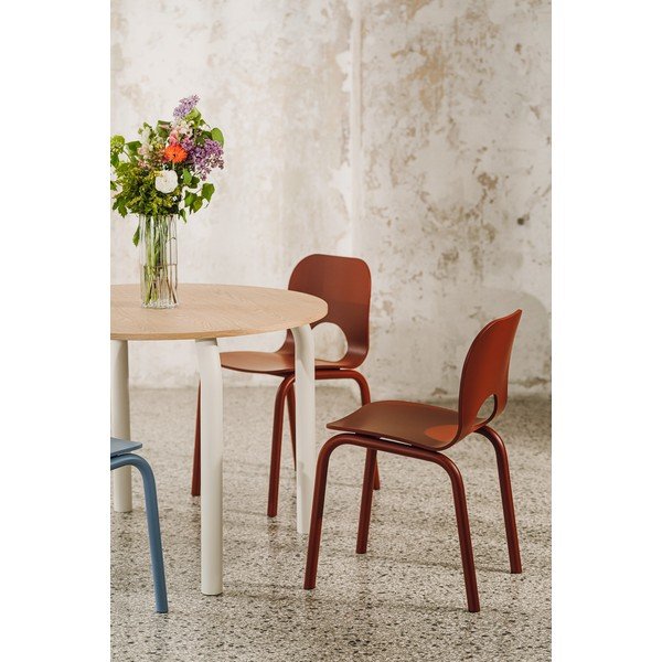 Červená jedálenská stolička Atto – noo.ma-image-4