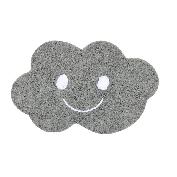 Sivý bavlnený koberec Happy Decor Kids Cloud, 75 x 115 cm