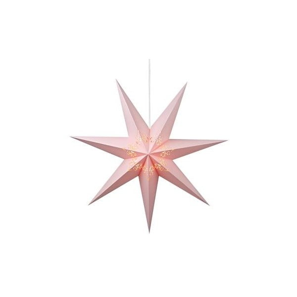 Svietiaca hviezda Kandy Light Pink, 75 cm