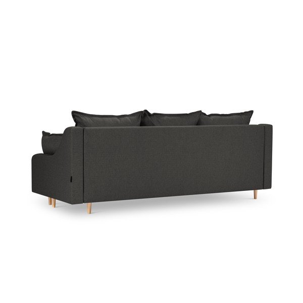 Tmavosivá rozkladacia pohovka s úložným priestorom Mazzini Sofas Freesia-image-2