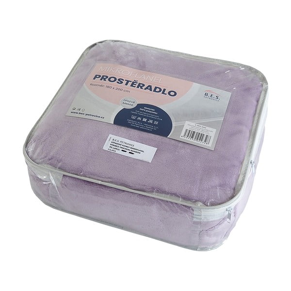 Fialová plachta z mikroflanelu 90x200 cm Exclusive – B.E.S.-image-1
