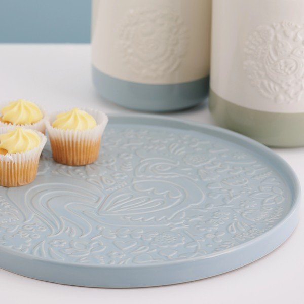 Sivomodrý servírovací keramický tanier ø 30 cm Home to Roost – Mason Cash-image-2