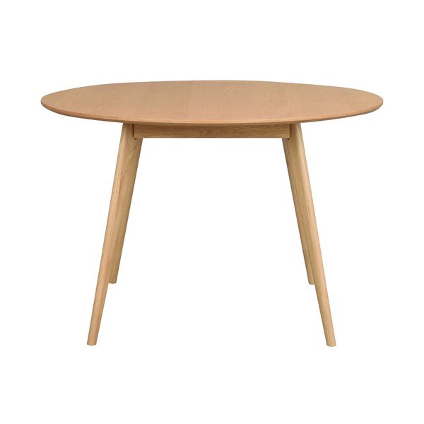 Okrúhly jedálenský stôl s doskou v dubovom dekore 115x115 cm Yumi - Rowico-image-4