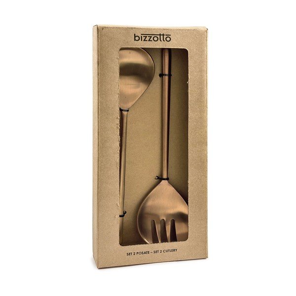 Šalátový príbor 2 ks z nehrdzavejúcej ocele Hestia – Bizzotto-image-2