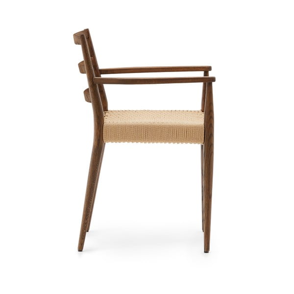 Jedálenská stolička z dubového dreva v hnedo-prírodnej farbe v súprave 2 ks Analy – Kave Home-image-3