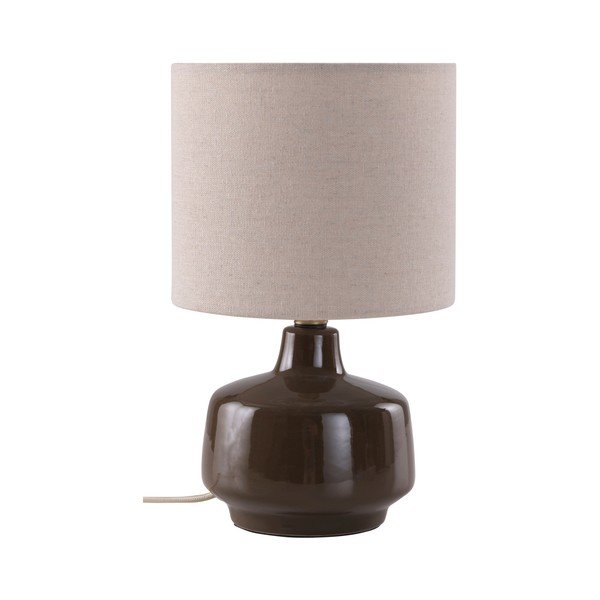 Hnedá/krémovobiela keramická stolová lampa (výška  29 cm) Laila – Jotex