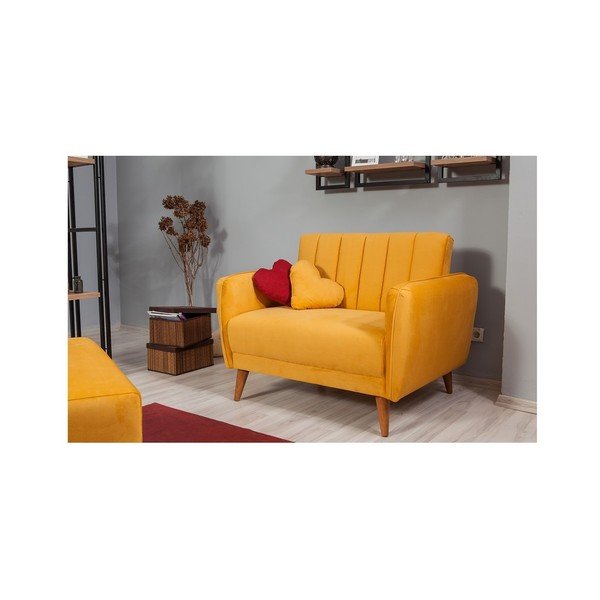 Žlté rozkladacie kreslo Sifi-image-3