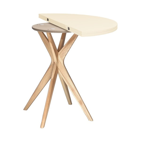 Okrúhly rozkladací jedálenský stôl 45x90 cm Jubi – Ragaba-image-3