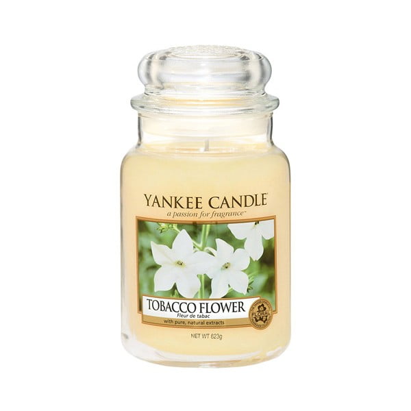 Vonná sviečka Yankee Candle Tabakový kvet, doba horenia 110 - 150 hodín