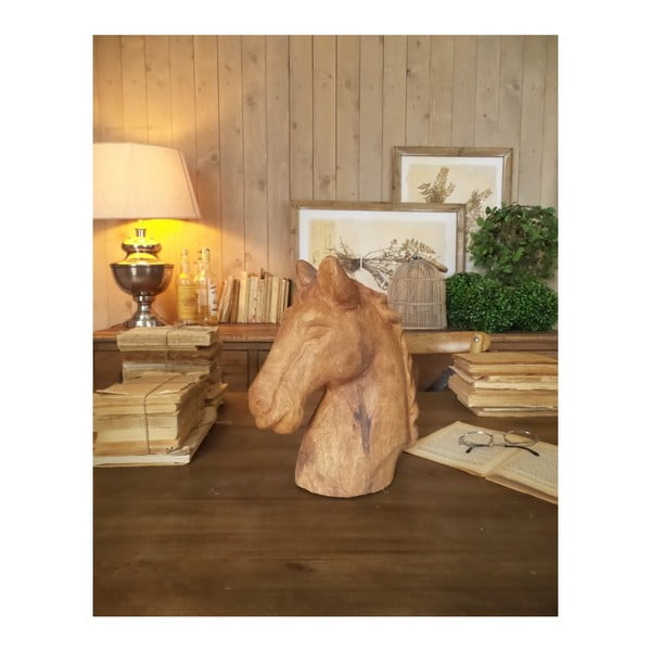 Dekorácia z mangového dreva Orchidea Milano Horse, výška 31 cm