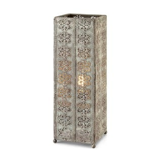 Sivá stolová lampa Markslöjd Agra, výška 33,5 cm