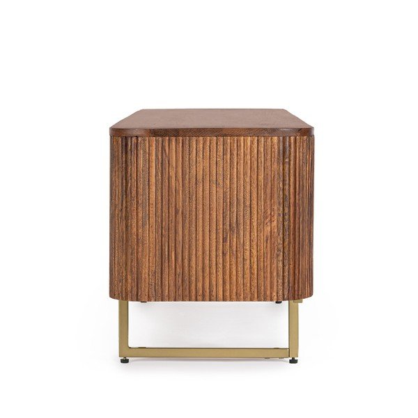 TV stolík z mangového dreva v prírodnej farbe 180x45x40 cm Vilas – Bizzotto-image-4