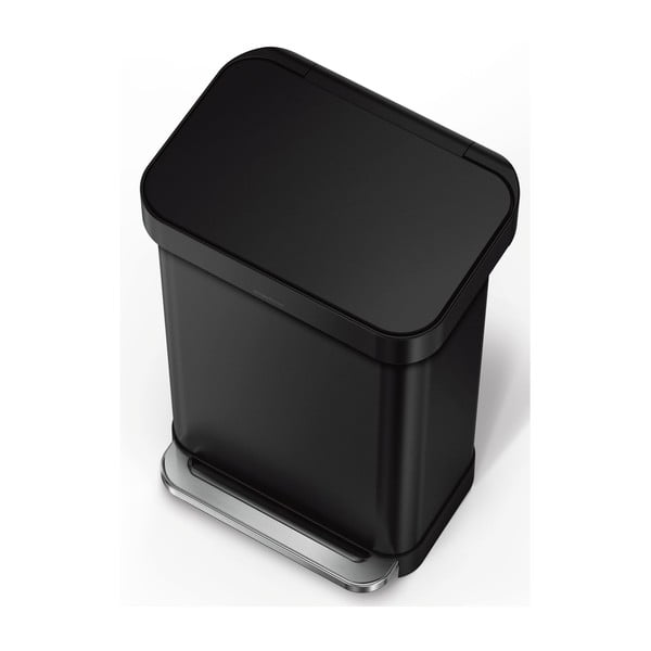 Pedálový oceľový odpadkový kôš 45 l – simplehuman-image-3