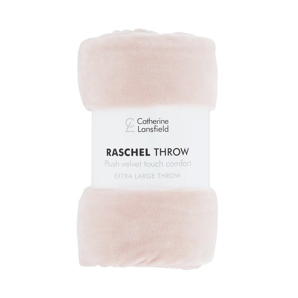 Ružová prikrývka 200x240 cm Raschel - Catherine Lansfield-image-2
