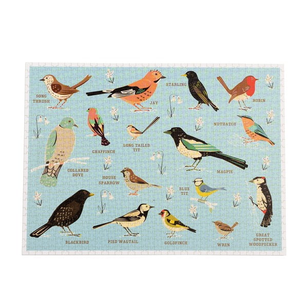 Puzzle (počet dielikov 1000) Garden Birds – Rex London-image-4