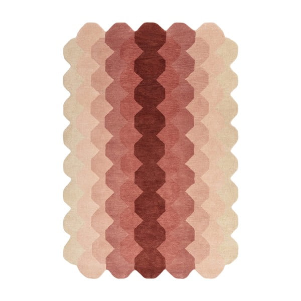 Ružový vlnený koberec 120x170 cm Hive – Asiatic Carpets