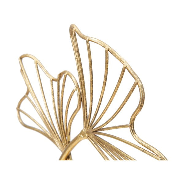 Dekorácia v zlatej farbe Mauro Ferretti Leaf Glam, výška 35 cm-image-2
