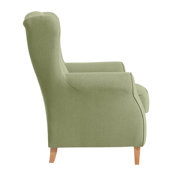 Zelené kreslo ušiak Max Winzer Lorris Apple-image-1