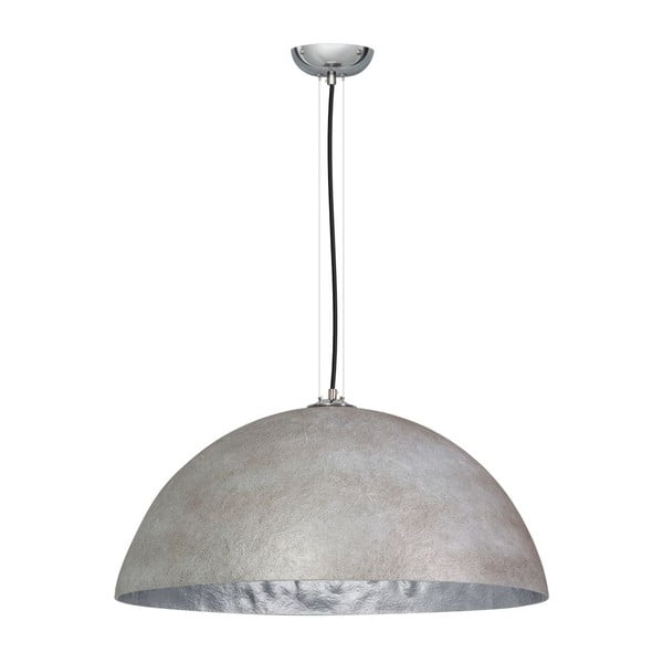 Sivo-strieborné stropné svietidlo ETH Mezzo Tondo, ⌀ 70 cm
