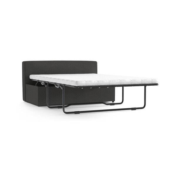 Antracitovosivá polstrovaná rozkladacia lavica My Pop Design Brady, 130 cm-image-4