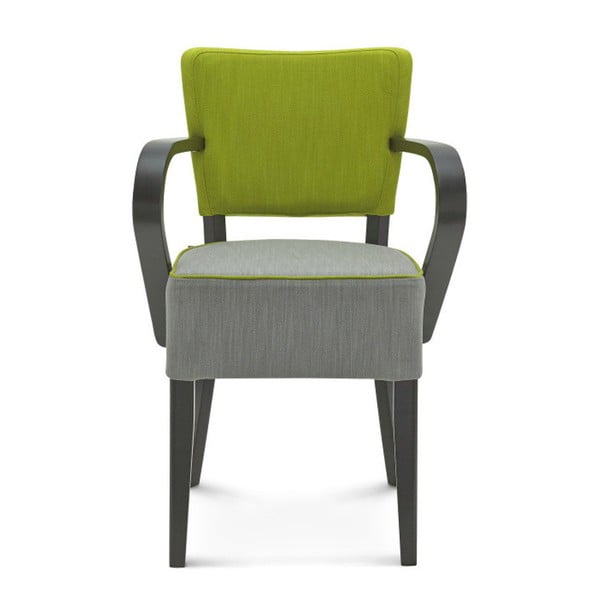 Sivo-zelená stolička Fameg Asulf