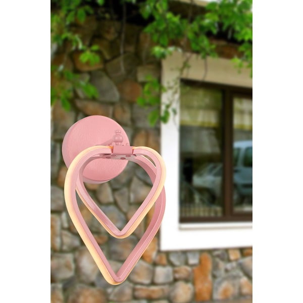 Ružové kovové LED nástenné svietidlo Sevinc – Squid Lighting-image-1