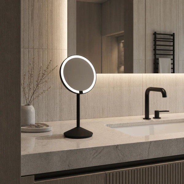 Kozmetické zrkadlo s osvetlením/zväčšovacie (zväčšenie 10x) ø 12 cm – simplehuman-image-1