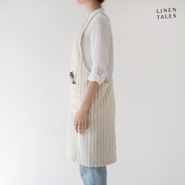 Ľanová zástera Crossback - Linen Tales-image-1