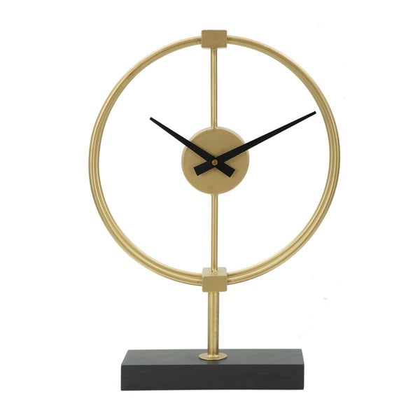 Stolové hodiny v zlatej farbe Mauro Ferretti Glam