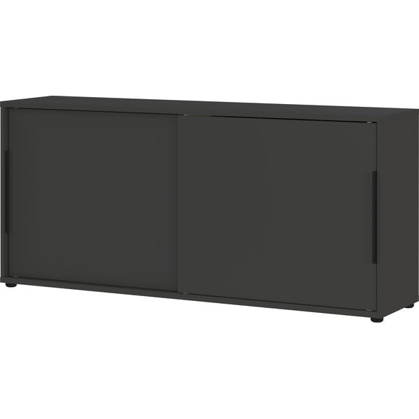 Antracitová skrinka s posuvnými dverami 160x74 cm Mailand – Germania-image-3