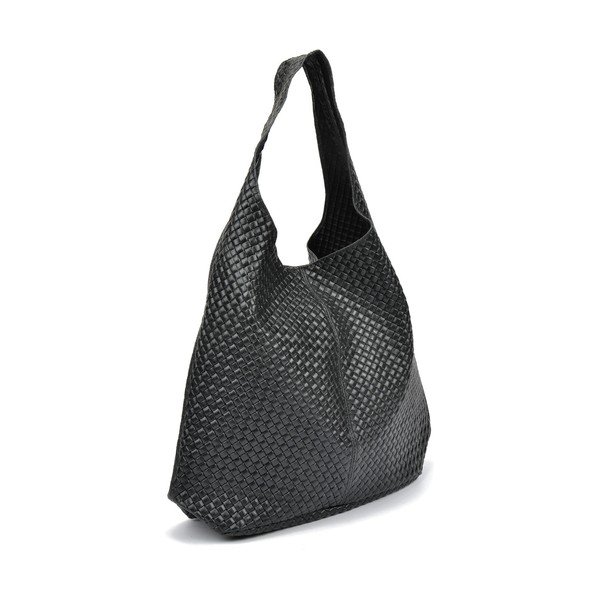 Čierna kožená kabelka Mangotti Bags Serena-image-2