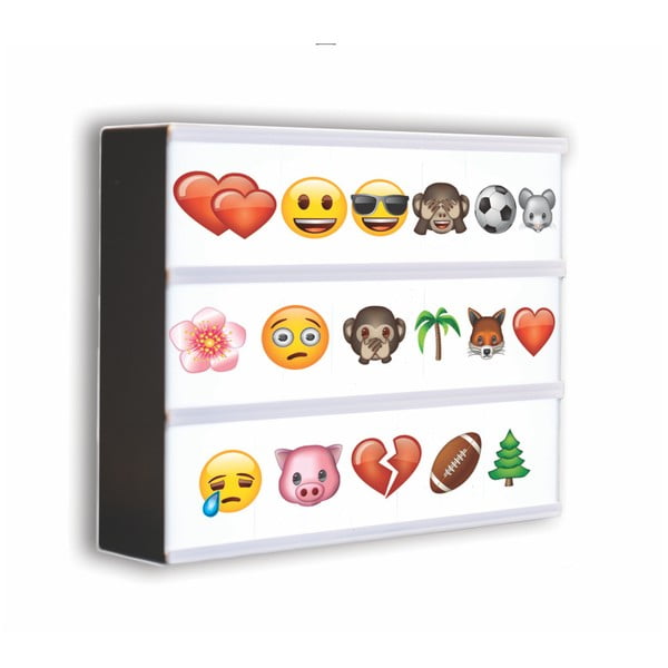 Svetelný box so 120 znakmi Gingersnap Shell Emoji A5