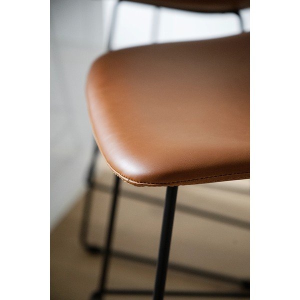 Koňakovohnedé barové stoličky v súprave 2 ks 89 cm Manning - Rowico-image-2