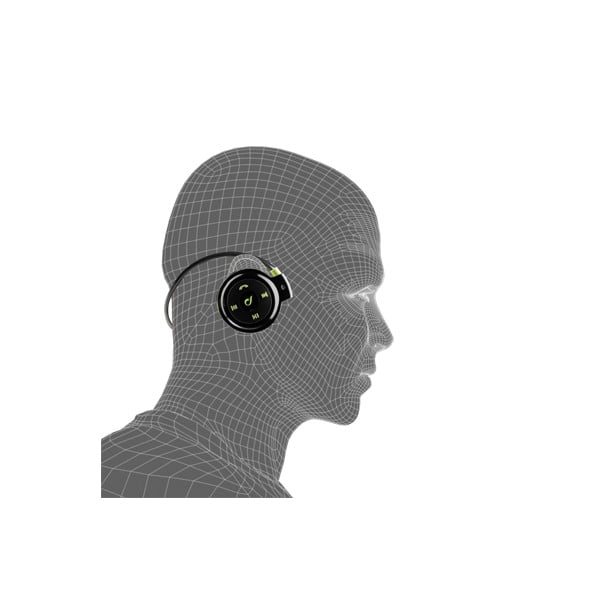 Športové bezdrôtové ergonomické slúchadlá CellularLine, čiernozelené-image-1