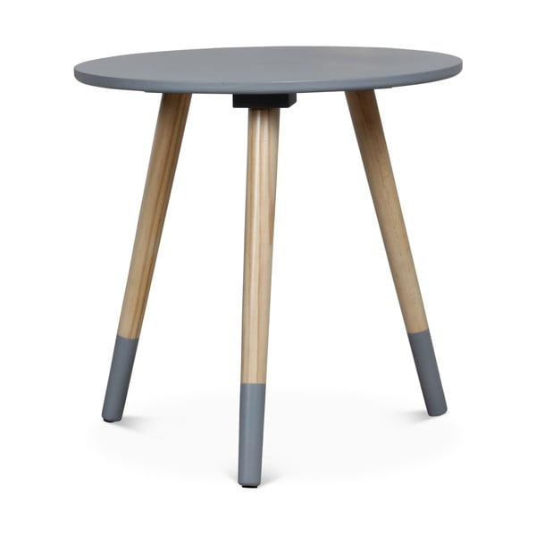 Sivý príručný stolík Opjet Paris Vick, ⌀ 40 cm