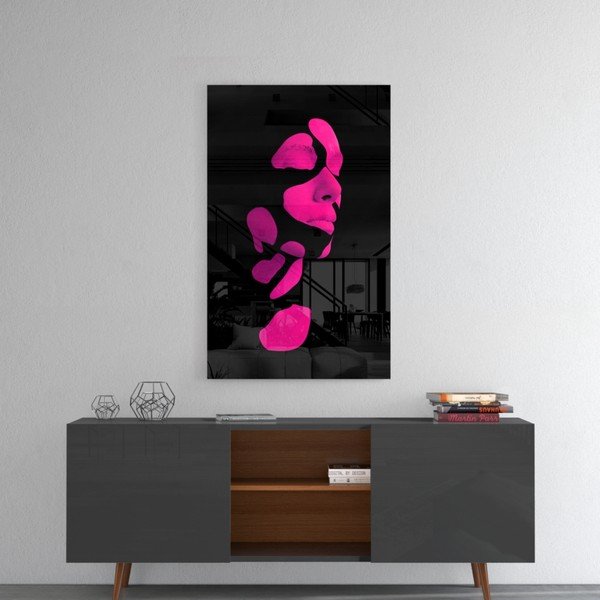 Sklenený obraz Insigne Fragmented Pink-image-1