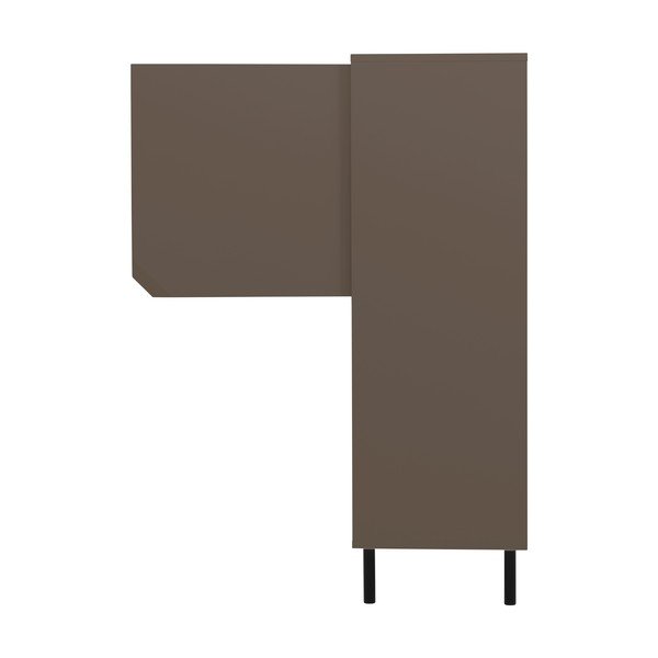 Tmavosivá knižnica 118x137 cm Corner - Tenzo-image-1