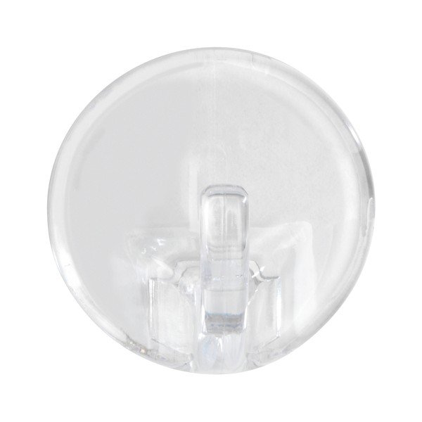 Sada 3 priehľadných samodržiacich háčikov Wenko Round-image-2