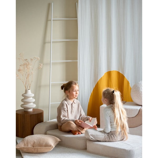 Krémové menčestrové detské kresielko Flip – Wigiwama-image-1