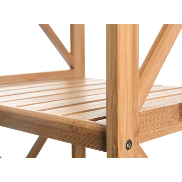 Bambusový kúpeľňový regál v prírodnej farbe 36,5x153 cm - Casa Selección-image-1