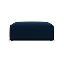 Tmavomodrá zamatová podnožka Jodie – Micadoni Home